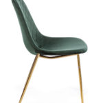 Židle terry velvet zelená