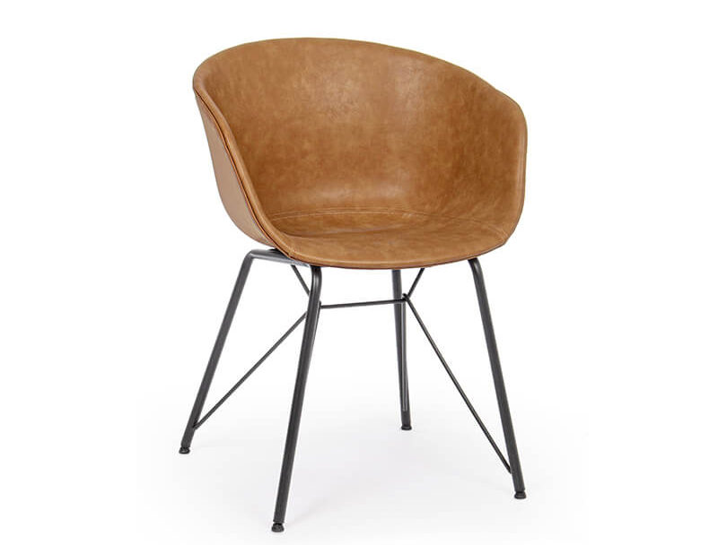 Křeslo warhol hnědé