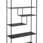 Knihovna regular černá 80 x 170 cm