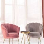 Křeslo giliola samet růžové