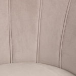 Křeslo giliola samet světle šedé