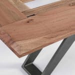 Dřevěná dvoulůžková postel aron 160 x 190 cm přírodní