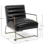 Křeslo brianna černé