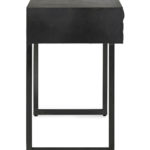 Noční stolek dorset černý 50 x 55 cm