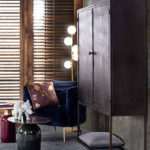 Křeslo tenbury samet modré