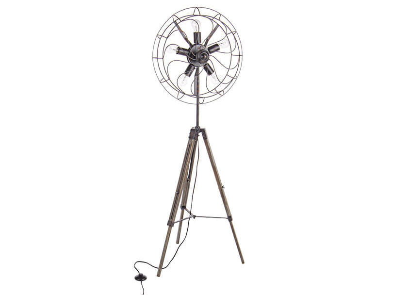 Stojací  lampa tripod černá