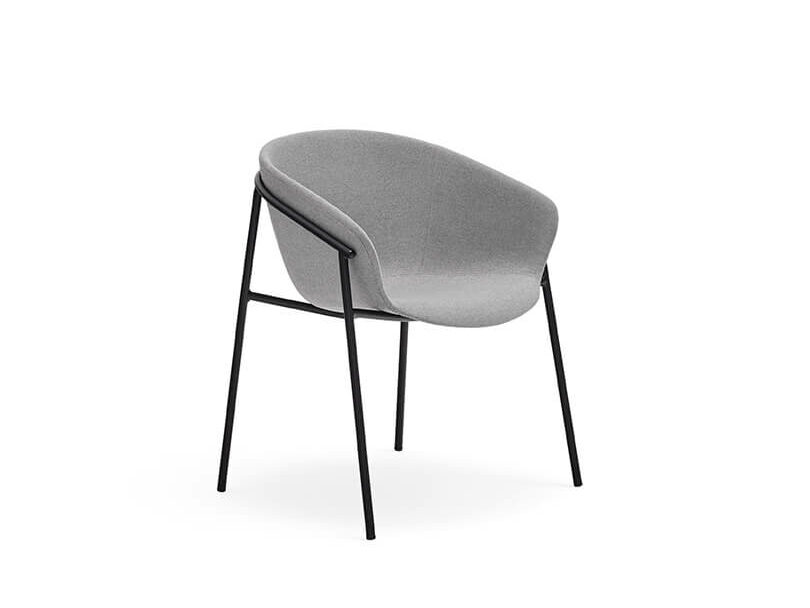 Jídelní židle hug světle šedá