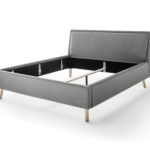 Čalouněná postel deria 160 x 200 cm světle šedá