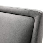 Čalouněná postel deria s úložným prostorem 160 x 200 cm světle šedá