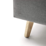 Čalouněná postel deria s úložným prostorem 160 x 200 cm světle šedá