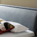 Čalouněná postel deria 140 x 200 cm modrá