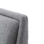 Čalouněná postel deria 140 x 200 cm šedá