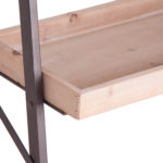 Regál se zrcadlem helowen přírodní