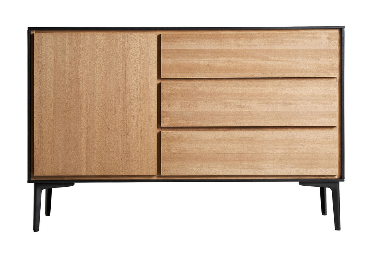 Komoda sabraso 116 x 40 cm hnědá