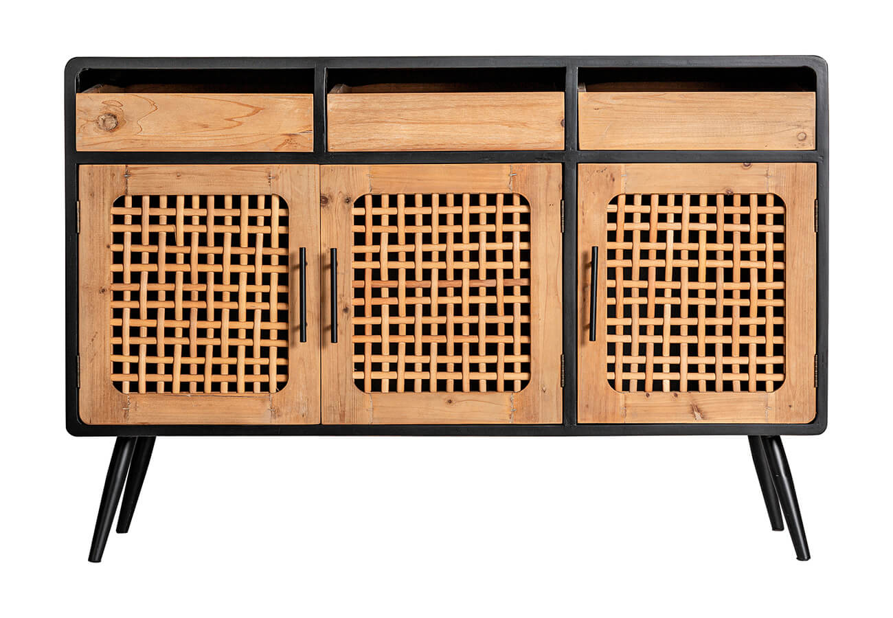 Komoda denso 120 x 40 cm přírodní