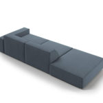 Třímístná pohovka judy levá 262 cm modrá