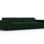 Třímístná pohovka judy 204 cm samet tmavě zelená