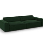 Třímístná pohovka judy 204 cm samet tmavě zelená