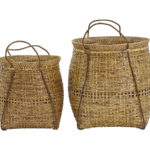 Sada dvou úložných košů tuka přírodních