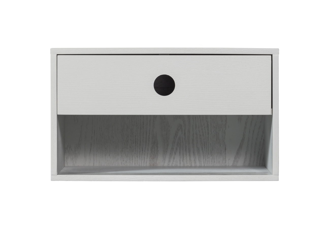 Závěsný noční stolek cindy 34 x 30 cm bílý