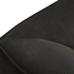 Rohová pohovka buro s područkami pravá 273 cm manšestr antracit