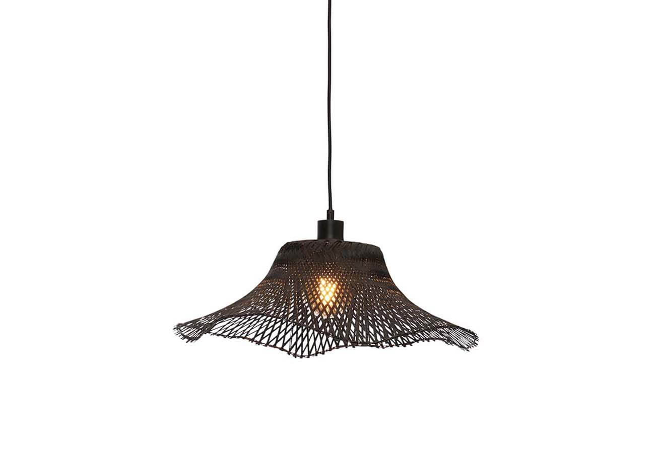 Stropní visící lampa ibiza s 50 x 15 cm černá