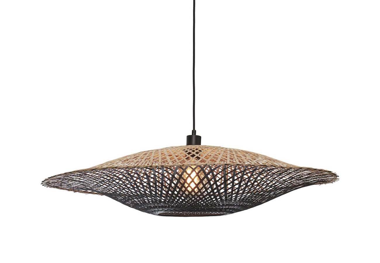 Stropní visící lampa kalimantan l 87 cm černá