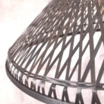 Stropní visící lampa tahiti  45 x 20 cm černá