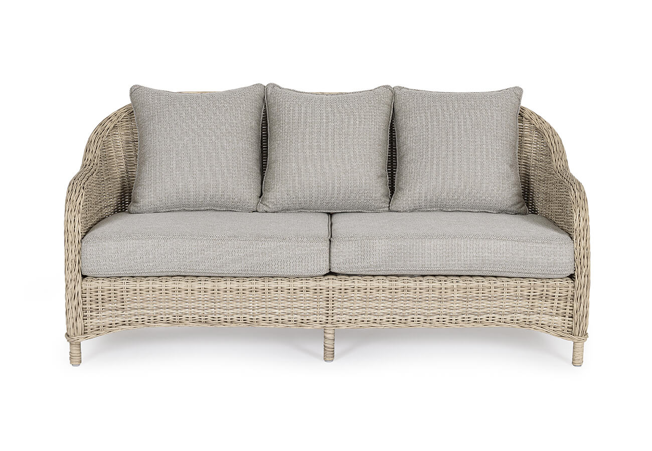 Zahradní třímístná pohovka andy 175 cm přírodní