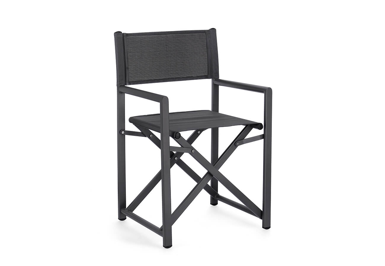 Skládací zahradní židle kampa černá