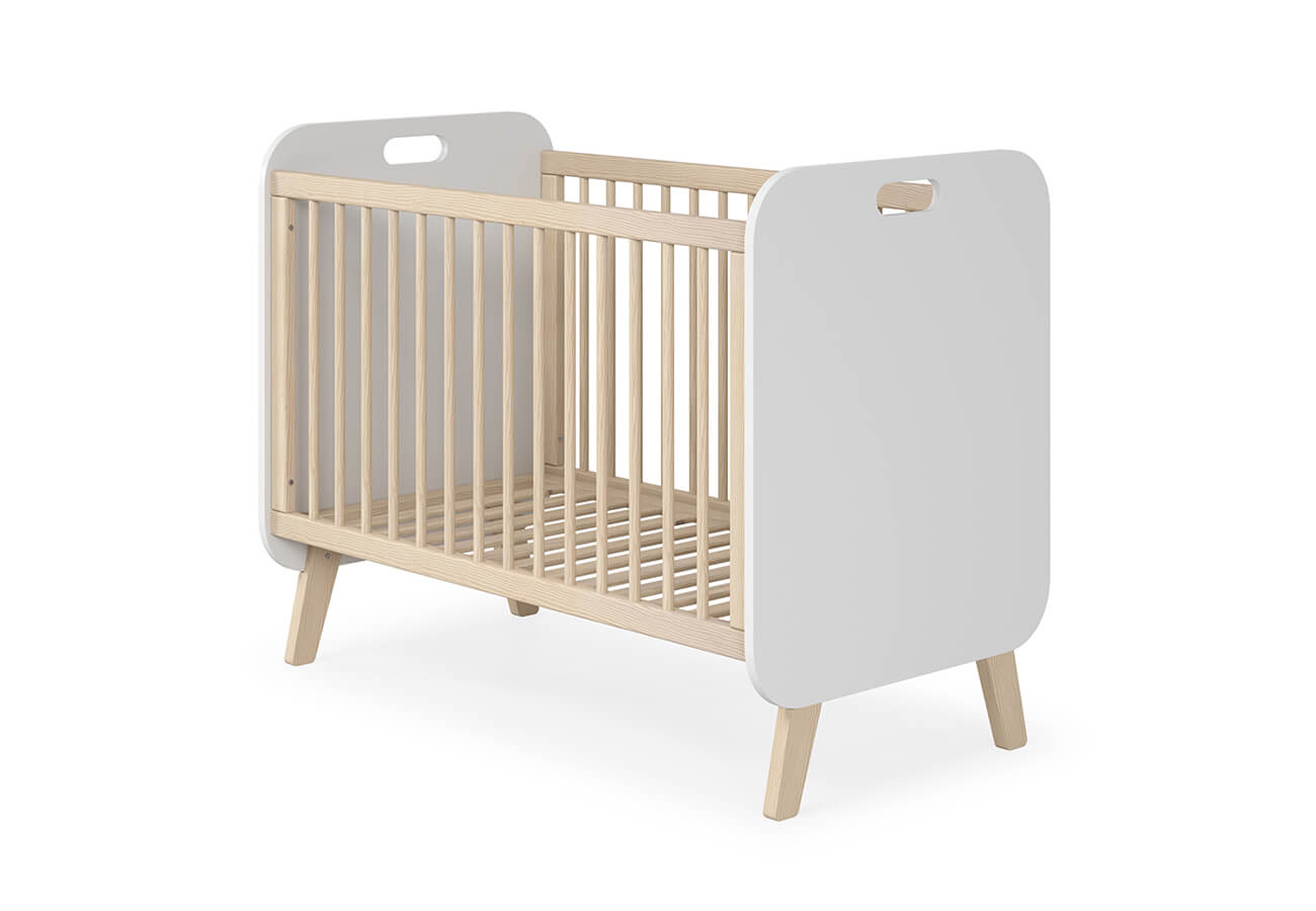 Dětská postýlka sirap 60 x 120 cm bílá