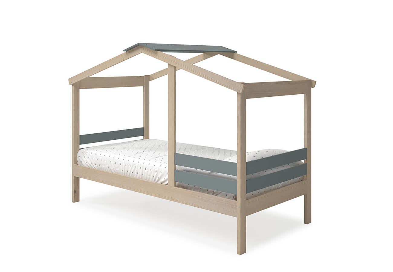 Dětská postel elana 90 x 190 cm přírodní/zelená