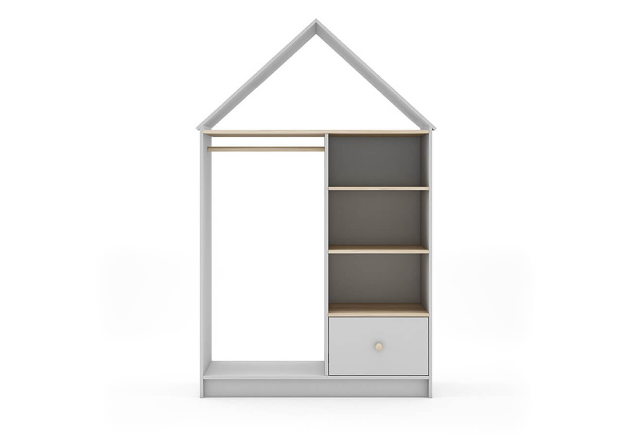 Dětská skříň niafana 110 x 180 cm bílá