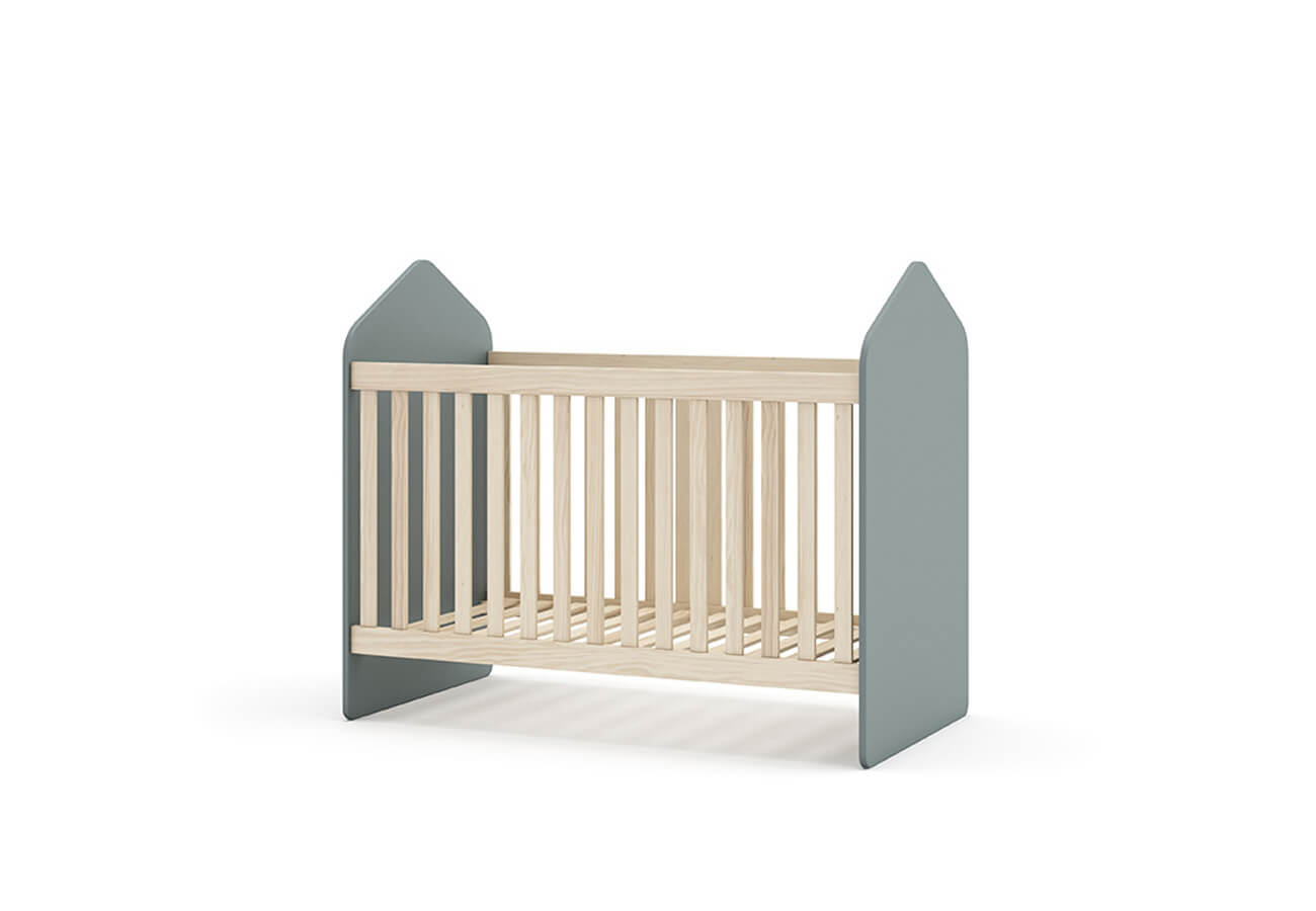 Dětská postýlka niafana 60 x 120 cm zelená