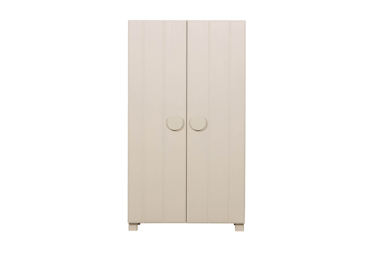 Skříň anoa 110 x 200 cm krémová