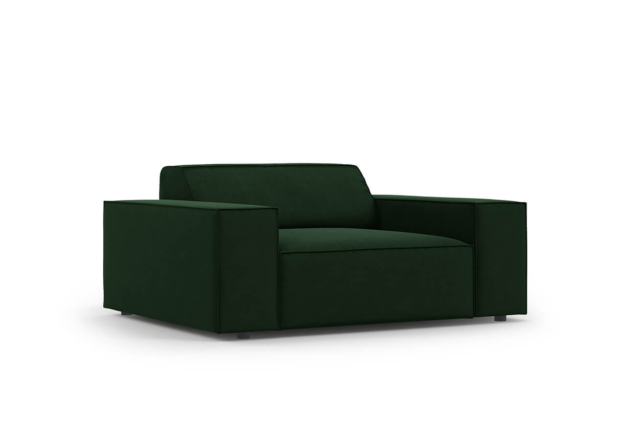 Křeslo judy samet tmavě zelené