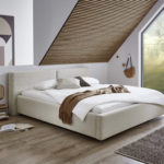 Dvoulůžková postel bucca 180 x 200 cm manšestr béžová