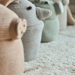 Dětský úložný koš ratta šedý