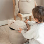 Dětský úložný koš rabbi béžový