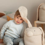 Dětský úložný koš rabbi béžový