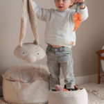 Dětský úložný koš rabbi béžový