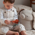 Dětský úložný koš rabbi béžový