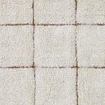 Pratelný kostkovaný koberec memmo 120 x 160 cm přírodní