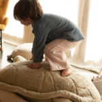 Dětský puf želva turtly zelený