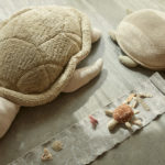 Dětský puf želva turtly zelený