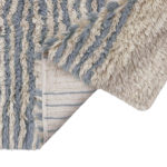 Vlněný koberec s ornamenty rays 170 x 240 cm modrý