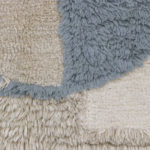 Vlněný koberec s ornamenty rays 170 x 240 cm modrý