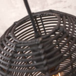 Stropní lampa tanami 35 cm černá