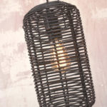 Stropní lampa tanami 35 cm černá