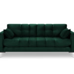 Třímístná pohovka mamaia 177 cm samet zelená
